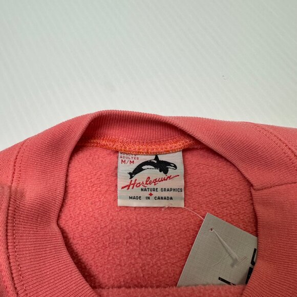 Vintage Harlequin Nature Flowers Art Crewneck M - Picture 4 of 5